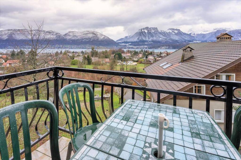 Cabana & Panorama Lac Annecy -Parking & Terrasse Sévrier Eksteriør billede